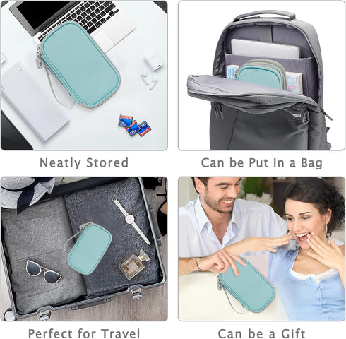 FYY Electronic Organizer Bag, Medium Size Waterproof Travel Cable Organizer Pouch for Cable, Charger, Phone, Earphone -