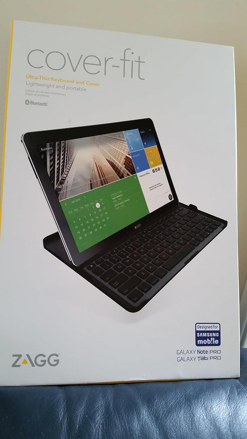 ZAGG Cover Fit Case with Bluetooth Keyboard for Samsung 12.2 Inch Galaxy Note Pro or Tab Pro