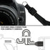 USA Gear DSLR Camera Strap Chest Harness with Quick Release Buckles, Floral Neoprene Pattern and Accessory Pockets