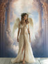 Kate 5×7ft European Medieval Castle Photo Backdrop, Fantasy Sky White Clouds Photography Background