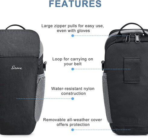 S-ZONE DSLR/SLR Camera Bag - Waterproof Camera Case for Photographers Holster Compatible with Nikon Canon Sony
