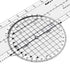 8 Aviation Plotter Aviation Slide Rule with Functions for Pilot Student Accessories Rotating Azimuth Plotter, WAC