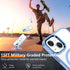 Red2Fire Magnetic Clear Case for iPhone 15 Plus, Compatible with Magsafe, Military Grade Drop Protection, Slim Phone