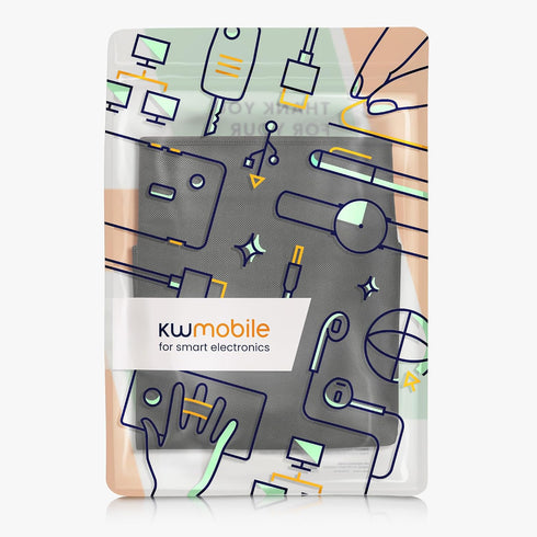27-28" kwmobile Monitor Cover Compatible with monitor - Dust Cover Computer Screen Protector - Black
