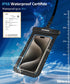 MIODIK Waterproof Phone Pouch with Detachable Lanyard, IPX8 for All iPhones (15, 14, 13...) and Galaxy S24 S23 S22