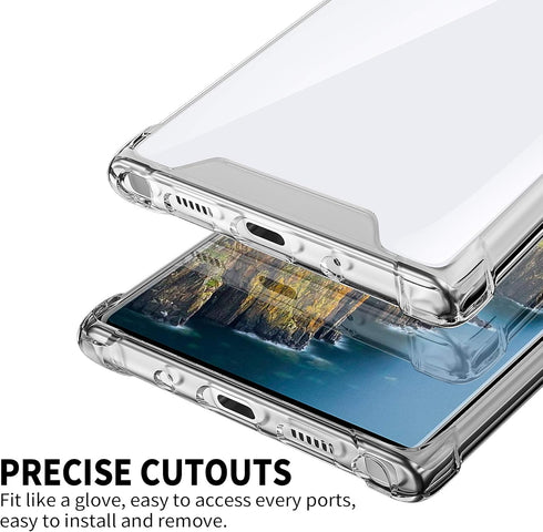 Salawat Galaxy Note 10+ Clear Gradient Case - Slim, Scratch-Resistant, Shockproof TPU Bumper for 6.8inch