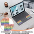 SYNERLOGIC Windows + Word/Excel Quick Reference Guide Keyboard Shortcut Stickers, No-Residue Vinyl (Rainbow)