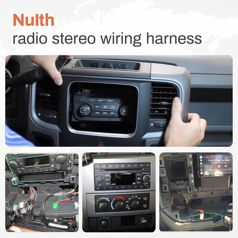70-6502 2002-2007 2003-2007 2000-2007 NuIth Car Radio Wiring Harness w/Antenna Adapter Connector Fits for Dodge Ram