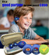 Earbuds Set with Case for Kids, Wired Over-Ear 3.5mm Headphones for Phone and PC, Comfortable Earphones with Hook
