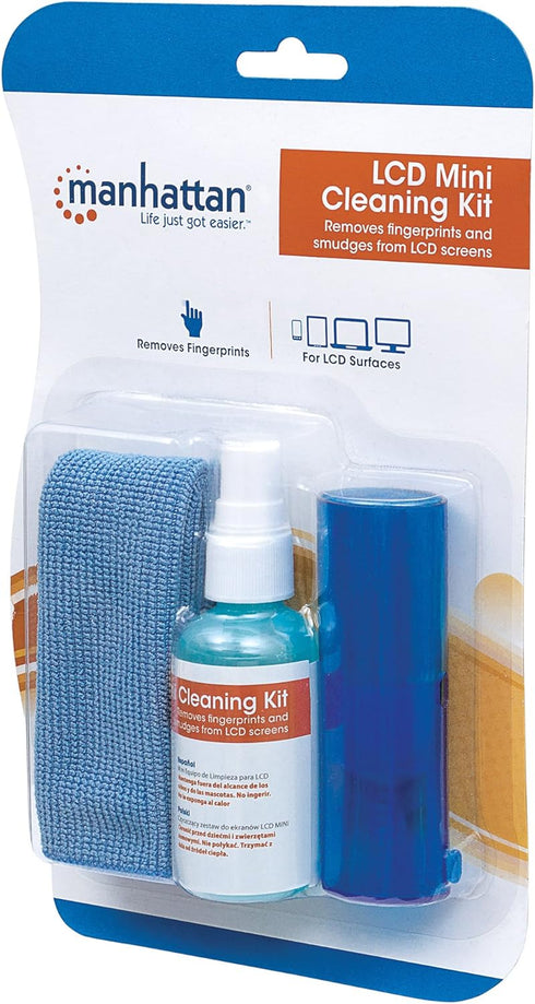 MANHATTAN Screen & Keyboard Cleaner Kit 2 oz - Non-Alcohol Cleaning Spray with
