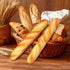 2PCS 13.6" Homoyoyo Realistic Fake Bread Long Artificial French Bread Loaves Soft Squishy PU Golden Color - Fake Food