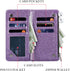 UEEBAI Wallet Case for Samsung Galaxy S10 Plus, PU Leather Magnetic Closure Handbag with Card Slots (Glitter Purple)