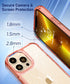 MIODIK Compatible with iPhone 13 Pro Case, Clear Glitter Protective Shockproof Phone Case with Screen and Camera Lens