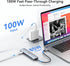 MOKiN USB C Hub HDMI Adapter, 7 in 1 Dongle for MacBook Pro/Air, USB C Data Port, HDMI, SD/TF Reader, 100W PD