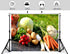 KeyWork 8x8ft Fresh Vegetable Backdrop Assorted Produce Photography Background for Party Farm to Table Themed