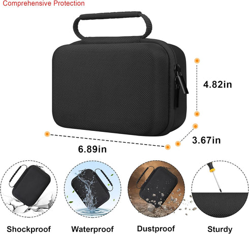 4K Digital Camera Carrying Case for Femivo/VETEK/IWEUKJLO 4K 48MP Vlogging Camera, Travel Compact Storage Cover