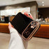 Compatible with iPhone 11 Case for Girls Women, Cute Curly Wavy Grip Design with Love Heart Pattern, Soft Shockproof