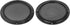 X AUTOHAUX 2pcs 6.5 Inch Metal Glossy Audio Speaker Cover Mesh Subwoofer Grill Horn Guard Black for Car
