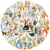 LTZSTONE Pack (55PCS) Peter Rabbit Stickers Vinyl Decals for Laptops, Water Bottles, Hydro Flask, Phone, Skateboard
