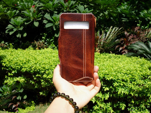 Yogurt 8 5G, 8 Case for Google Pixel Pro - Genuine Leather Wallet Cover for Pixel Pro, Handmade Dark Brown