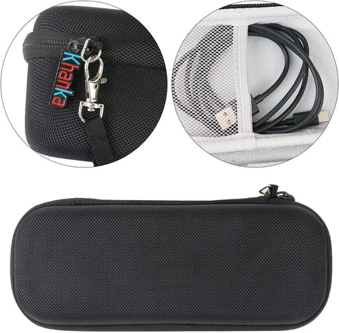 Khanka Hard Travel Case for JBL FLIP5 Flip 5 / Flip 6 Waterproof Portable Bluetooth Speaker (Black)