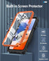 FNTCASE Samsung Galaxy A14-5G Case, Orange, Dual-Layer Protective Textured Shockproof Rugged TPU Cover with Kickstand