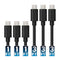 SABRENT 6-Pack Micro USB Cables (3x 3ft, 3x 1ft) High Speed USB 2.0 A Male to Micro B - Black (CB-U631)