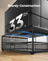 HUANUO 2 Tier Metal Monitor Stand, Desk Organizer with Drawer for PC, Laptop, Printer, Desktop Storage