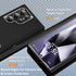 BaHaHoues Shockproof Case for Samsung Galaxy S24 Ultra, Black, with Built-in Kickstand Military Grade Protection