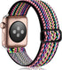 Stretchy Nylon Solo Loop Compatible with Apple Watch Band 40mm 41mm 38mm 42mm 44mm 45mm 46mm 49mm, Adjustable Elastic