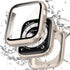 2 in 1 Waterproof Case for Apple Watch 40mm - Series 6/5/4/SE with Tempered Glass Screen Protector, Starlight