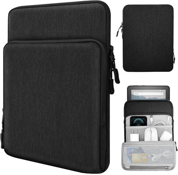 TiMOVO Tablet Sleeve Case for 8-9 Inch Devices, Black Pouch Bag for iPad Mini 6, Galaxy Tab A7 Lite, Fire HD 8 & More