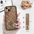 Lovmooful 15 15 Compatible for iPhone Case Cute Aesthetic Color Flower Floral Leaf with Wrist Strap Design for Girls