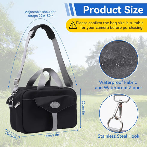Camera Sling Bag, Waterproof Camera Crossbody Case for Men and Women, Travel Dslr/Slr/Mirrorless for Photographers