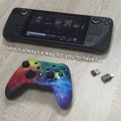 WZUICOV Bluetooth Mobile Game Controller for iPhone, iPad, Android, Switch, PC, Mac, TV Box, Tesla, with USB Wireless
