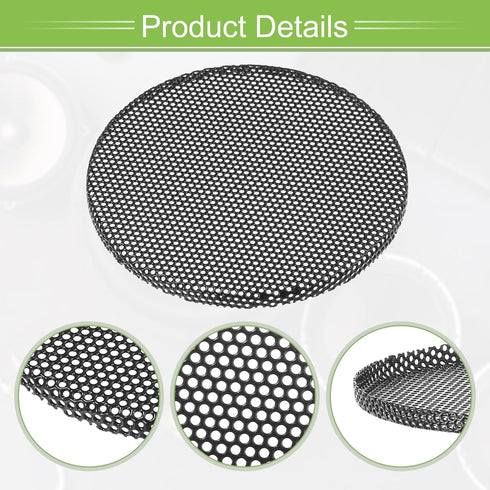 ACROPIX Universal 2.5 Inch Speaker Grills Mesh for Audio Subwoofer, 74x4mm Grille without Frame, Black, Pack of 4