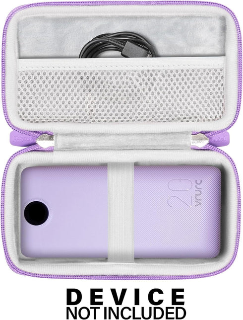 CaseSack for VRURC Portable Charger 20000mAh, Fast Charging USB C Power Bank 10000mAh (Purple)