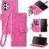 Antsturdy Wallet Case for Samsung Galaxy A32 5G - PU Leather Phone Case with Card Holder, Hot Pink