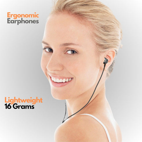 Betron BS10 Wired Earphones: Noise-Isolating In-Ear Buds with Microphone, Volume Control & Powerful 12mm Bass Drivers.