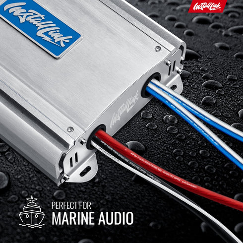 Install Link 14 Gauge Speaker Wire for Marine/Boat, Golf Cart, 100ft, Tinned OFC Audio Cable