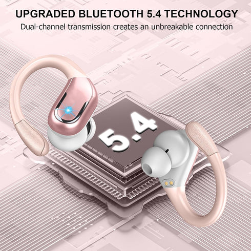 Wireless Earbuds, 75Hrs Bluetooth 5.4 Headphones Sport, Bluetooth Earbuds with ENC Noise Canceling Mic, Bass Stereo