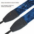 Padwa Lifestyle Velvet Camera Strap, 2" Wide Full Grain Cowhide Head, Soft Velvet Straps for Photographers, Dark Navy