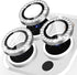 Suoman 3-Pack iPhone 12 Pro Max Camera Lens Protector, 9H Tempered Glass, Metal Frosted Cover, Diamonds-Silver