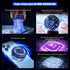 Generic 15W 60-115mm Phone Cooler for Gaming & Streaming - LED Display Radiator Cooling Fan with Magnetic Attachment