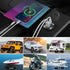 12V USB Outlet Aluminum Car Charger PD65W for Laptops, Quick Charge 3.0 USB Port with Voltmeter for RV Marine Boat