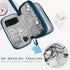 Skycase Waterproof Electronic Organizer Travel Case, Double Layers Storage Bag for Accessories, Charger, Cable, Green