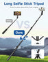 Tripod for iPhone, 71" Tall Phone Tripod with Remote Holder, Selfie Stick Cellphone Tripod, Phone Stand for Travel