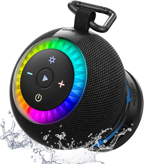 dbsono Shower Speaker Bluetooth Waterproof Portable: 360 Surround Sound, IPX7 Suction Cup Removable