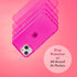 SteepLab Neon Highlighter Case for iPhone, Grippy Jelly Case with Protective Air Pockets (Eye-Catching Hot Pink, iPhone