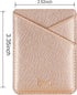 Phone Card Holder Cell Phone Stick On Phone Glitter PU Leather Sleeve Credit for iPhone Samsung Most Smartphones
